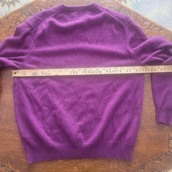 Black Brown 1826 Men's Purple Cashmere Sweater Size XL - Picture 4 of 5